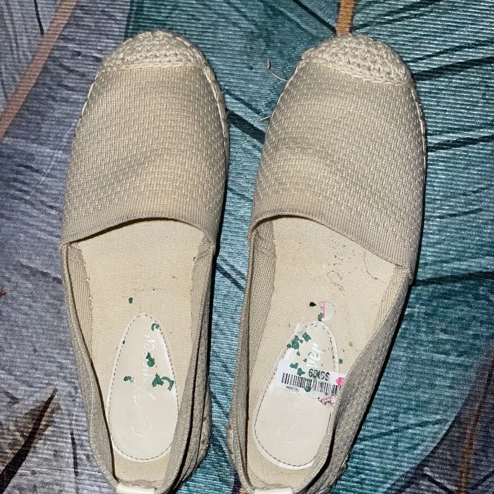 Beige Woven Loafers Forever